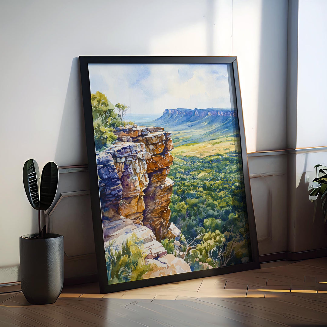 Grampians National Park watercolor poster Wall Art Grampians National Park Wall Hanging Home Décor Grampians National Park Gift Art