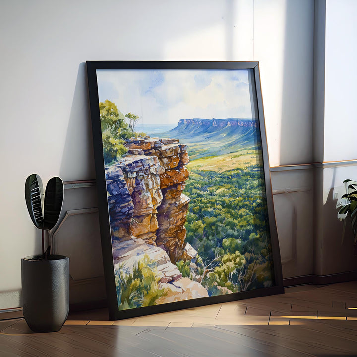 Grampians National Park watercolor poster Wall Art Grampians National Park Wall Hanging Home Décor Grampians National Park Gift Art