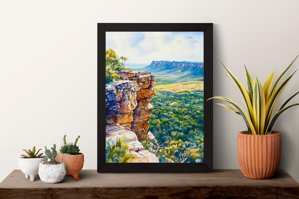 Grampians National Park watercolor poster Wall Art Grampians National Park Wall Hanging Home Décor Grampians National Park Gift Art