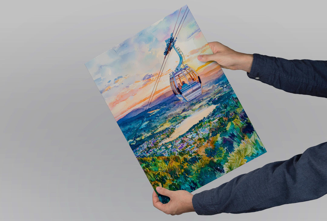 Rotoruac Watercolor Art Lovers New Zealand Wall Art,Rotorua Travel Poster Hot Springs Redwoods Forest Adventure New Zealand Wall Art