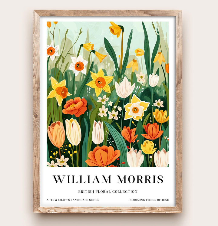 William Morris Flowers Poster Vintage Botanical Wall Art Classic Floral Print Timeless Nature Decor Elegant Garden Artwork for Home