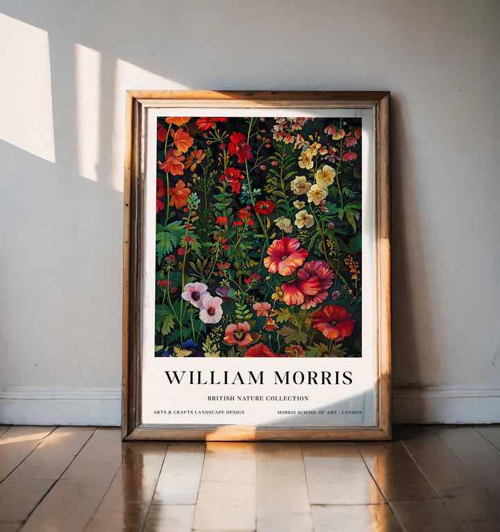 William Morris Wild Flowers Poster Vintage Botanical Wall Art Classic Floral Print Elegant Nature Decor Timeless Garden Artwork for Home