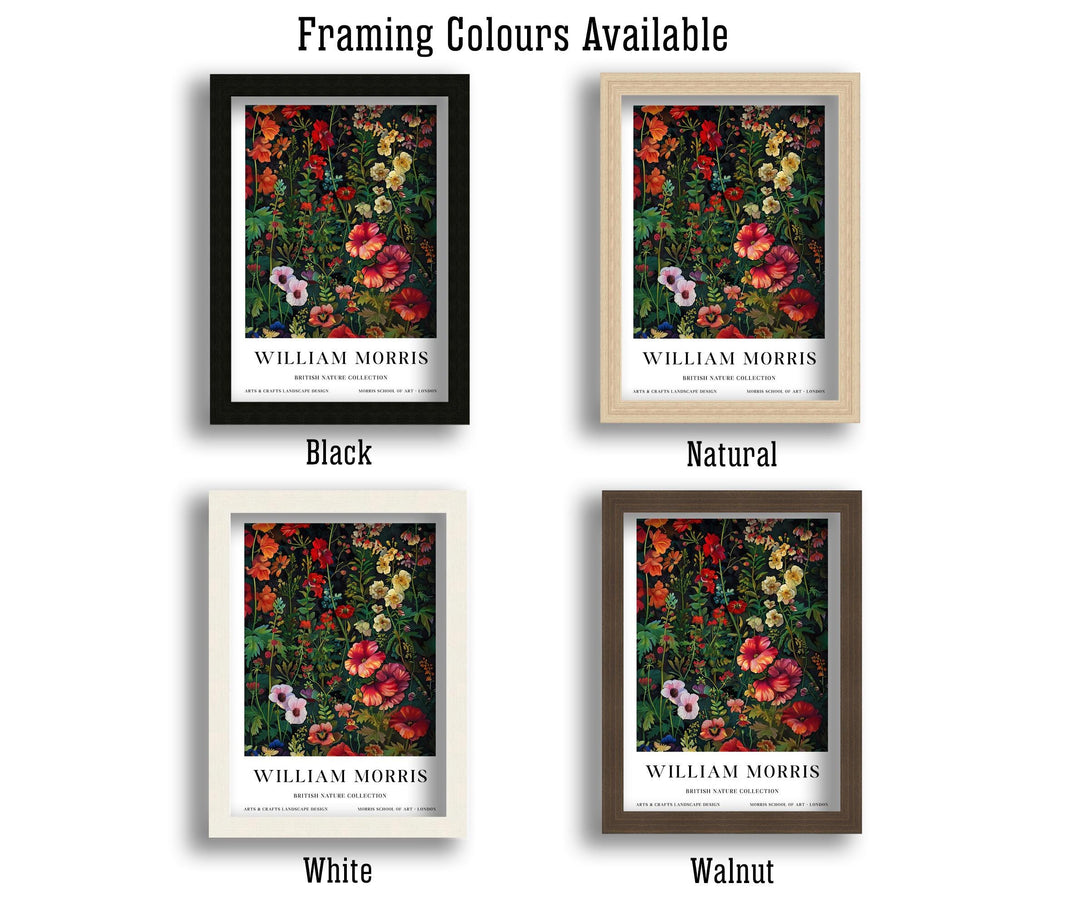 William Morris Wild Flowers Poster Vintage Botanical Wall Art Classic Floral Print Elegant Nature Decor Timeless Garden Artwork for Home