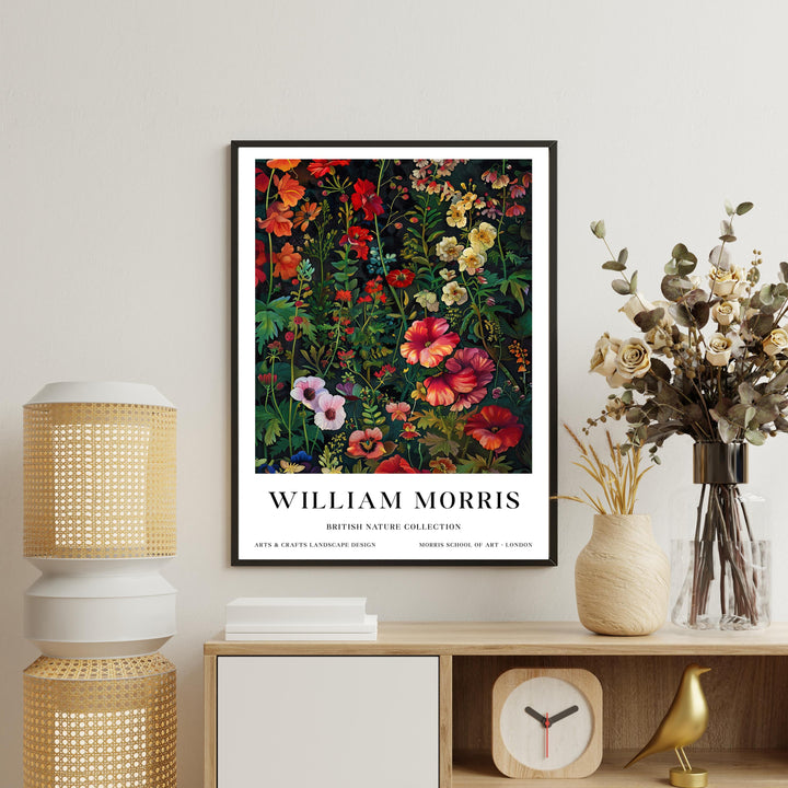 William Morris Wild Flowers Poster Vintage Botanical Wall Art Classic Floral Print Elegant Nature Decor Timeless Garden Artwork for Home