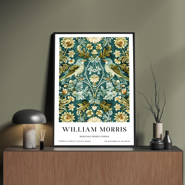 William Morris Songbirds Poster Vintage Bird Wall Art Classic Nature Print Elegant Woodland Decor Timeless Garden Artwork for Home