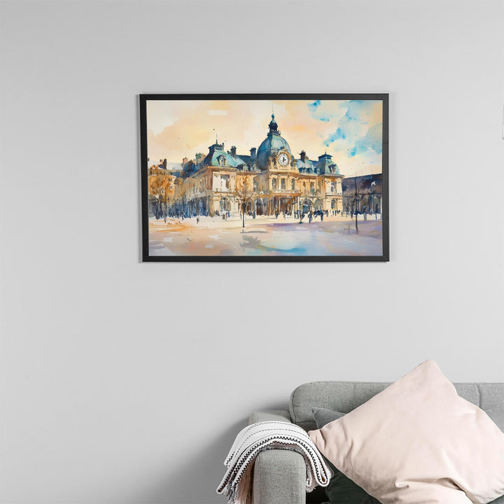 Limoges Watercolor Poster Cityscape Wall Art Limoges Wall Hanging Home Décor Limoges Gift Art Lovers France Wall Art