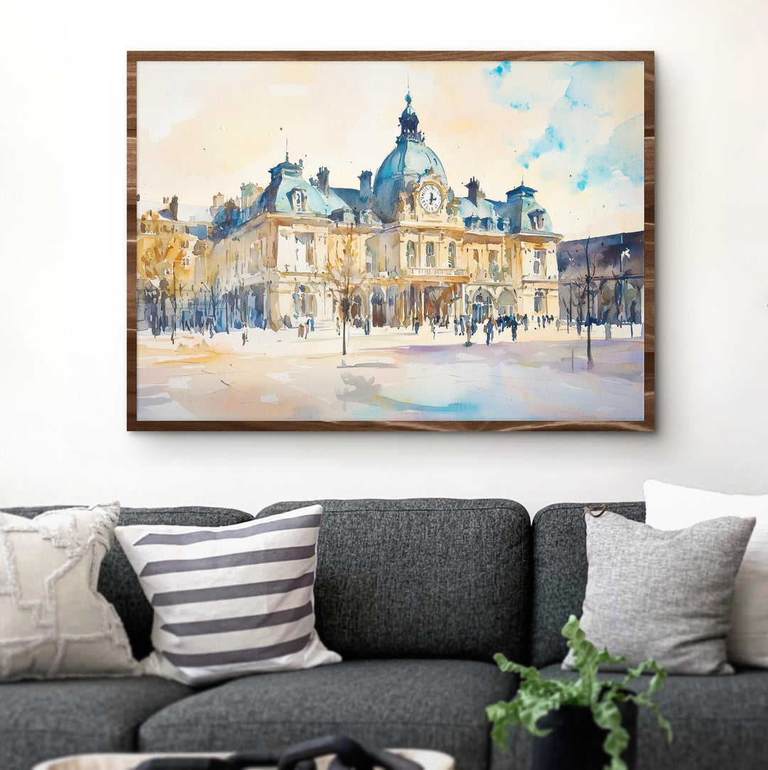 Limoges Watercolor Poster Cityscape Wall Art Limoges Wall Hanging Home Décor Limoges Gift Art Lovers France Wall Art