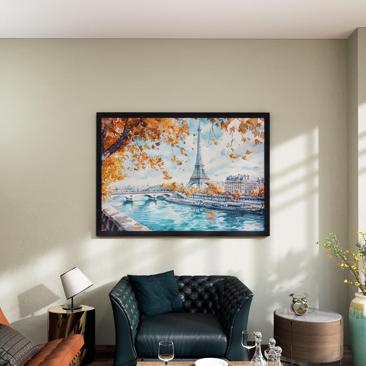 Paris watercolor poster Wall Art Paris Wall Hanging Home Décor Paris Gift Art Lovers France Wall Art