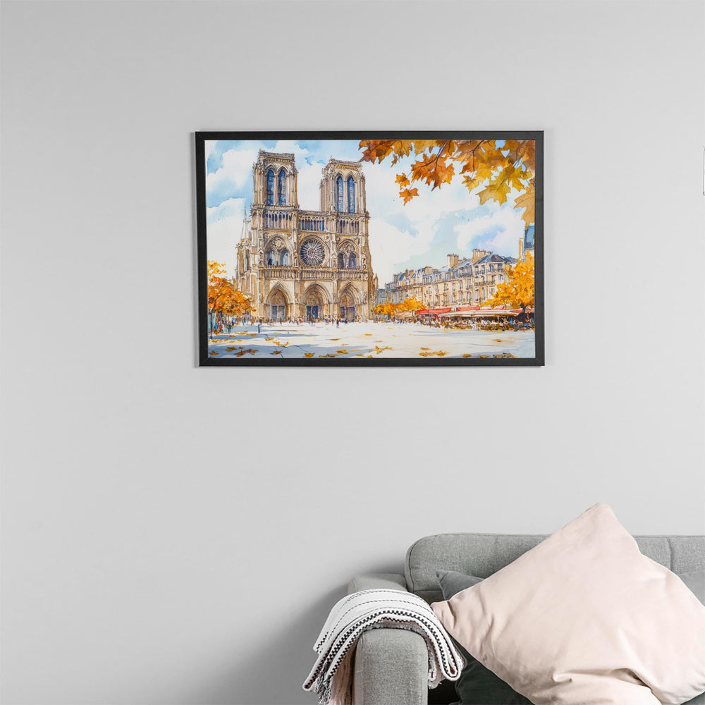 Reims watercolor poster Wall Art Reims Wall Hanging Home Décor Reims Gift Art Lovers France Wall Art