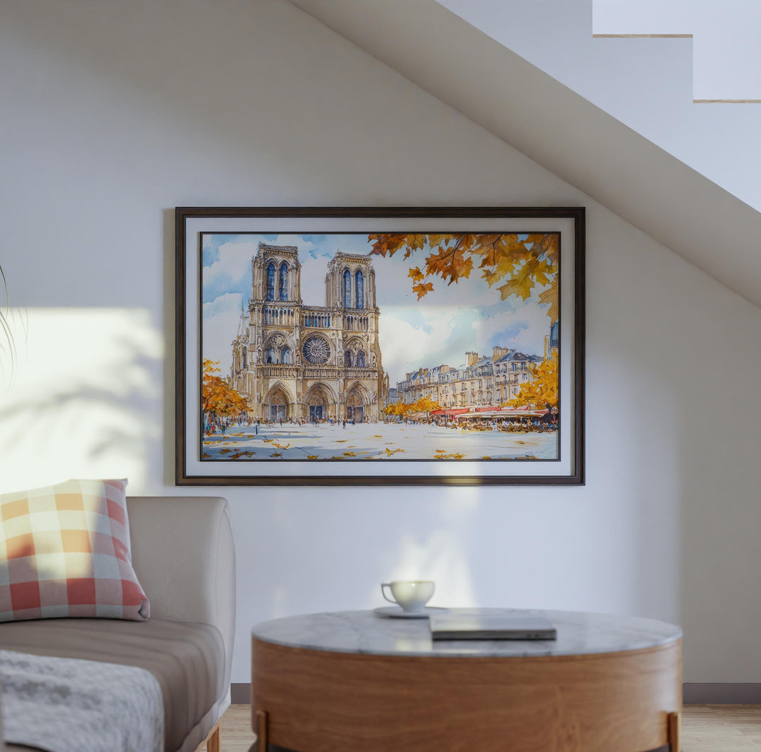 Reims watercolor poster Wall Art Reims Wall Hanging Home Décor Reims Gift Art Lovers France Wall Art