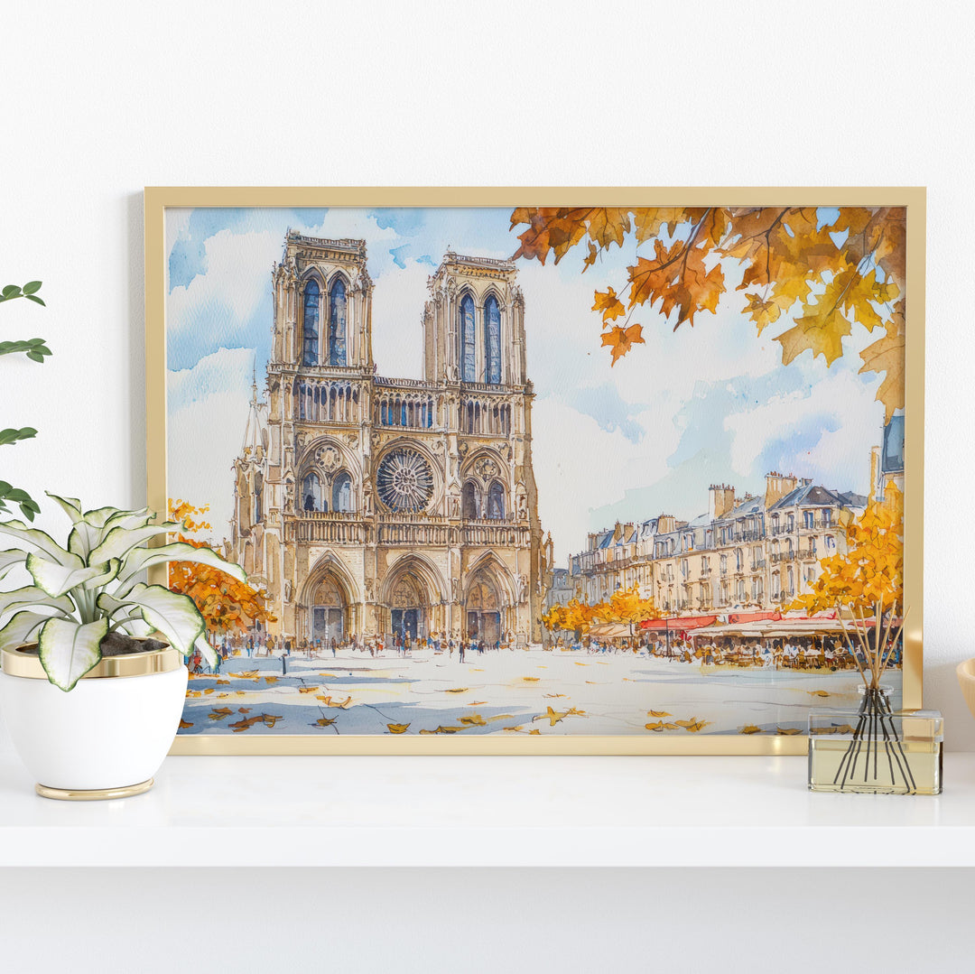 Reims watercolor poster Wall Art Reims Wall Hanging Home Décor Reims Gift Art Lovers France Wall Art