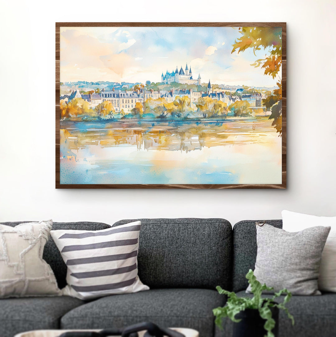 Angers watercolor poster Wall Art Angers Wall Hanging Home Décor Angers Gift Art Lovers France Wall Art