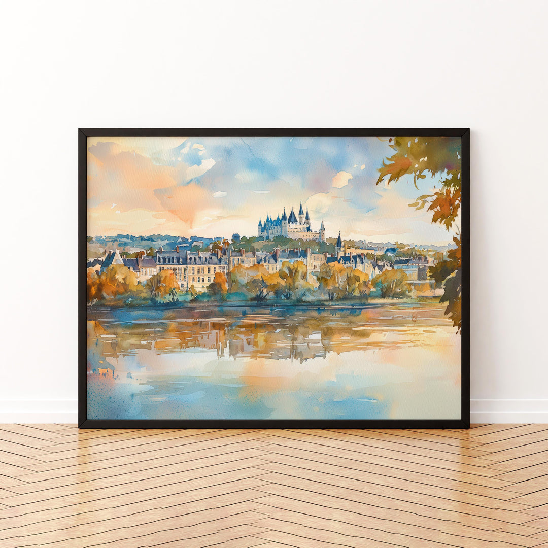 Angers watercolor poster Wall Art Angers Wall Hanging Home Décor Angers Gift Art Lovers France Wall Art