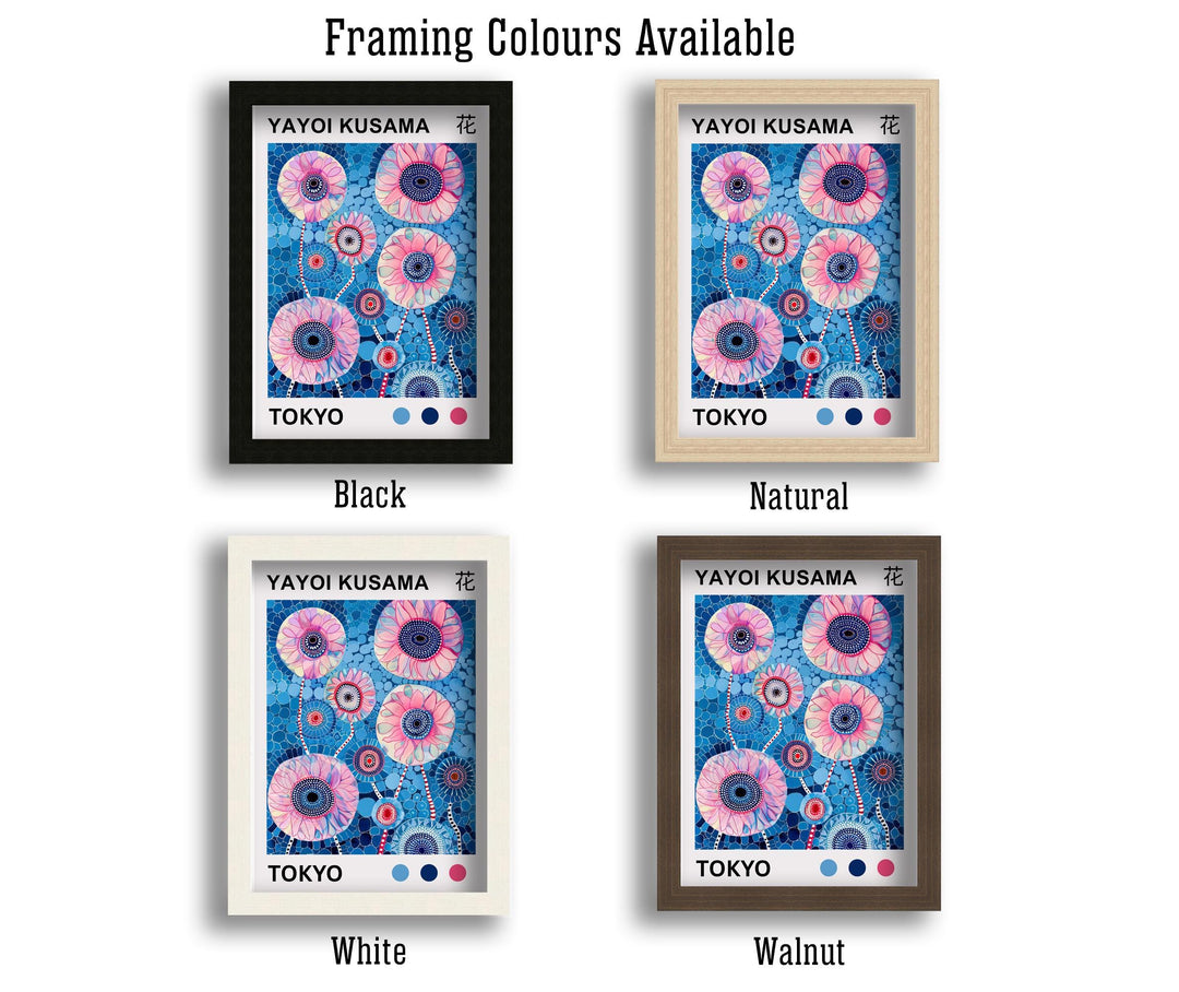 Yayoi Kusama Flower Petal Poster Modern Pop Art Print Japanese Abstract Floral Design Polka Dot Artwork for Contemporary Home Decor