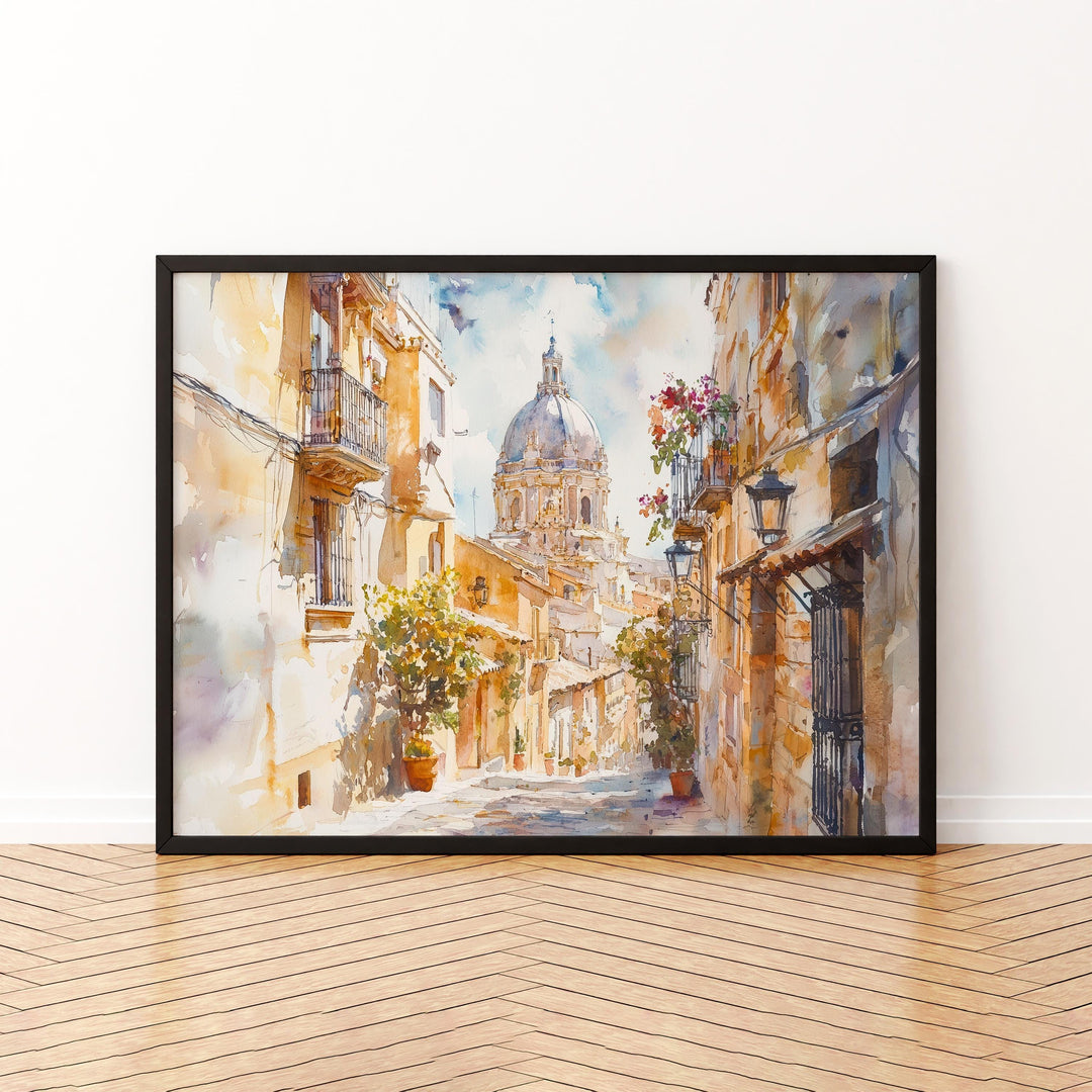 Alicante watercolor poster Wall Art Alicante Wall Hanging Home Décor Alicante Gift Art Lovers Spain Wall Art