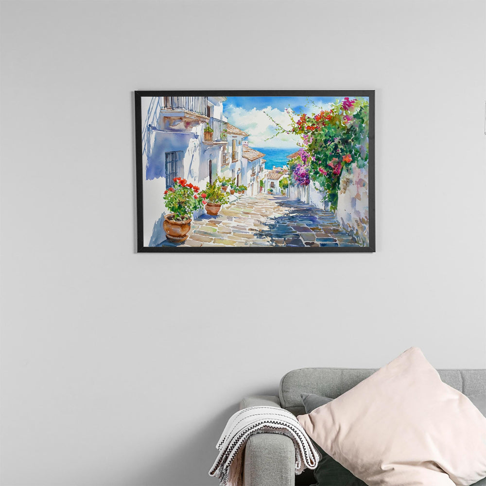 Estepona watercolor poster Wall Art Estepona Wall Hanging Home Décor Estepona Gift Art Lovers Spain Wall Art