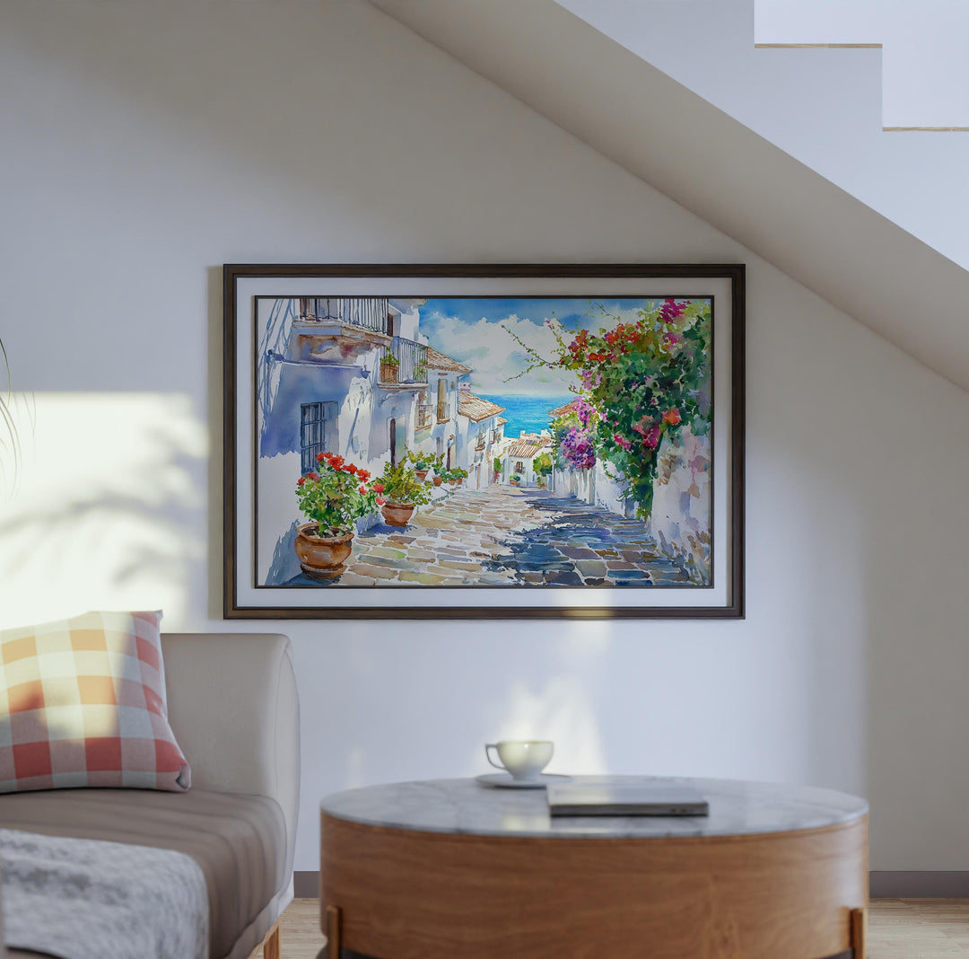 Estepona watercolor poster Wall Art Estepona Wall Hanging Home Décor Estepona Gift Art Lovers Spain Wall Art