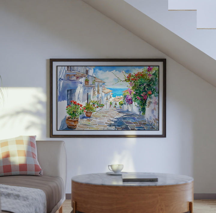 Estepona watercolor poster Wall Art Estepona Wall Hanging Home Décor Estepona Gift Art Lovers Spain Wall Art
