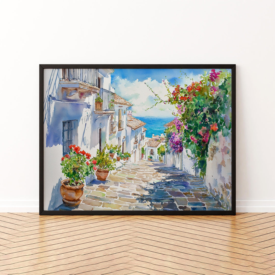 Estepona watercolor poster Wall Art Estepona Wall Hanging Home Décor Estepona Gift Art Lovers Spain Wall Art