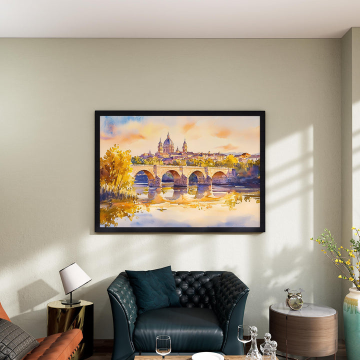 Salamanca watercolor poster Wall Art Salamanca Wall Hanging Home Décor Salamanca Gift Art Lovers Spain Wall Art
