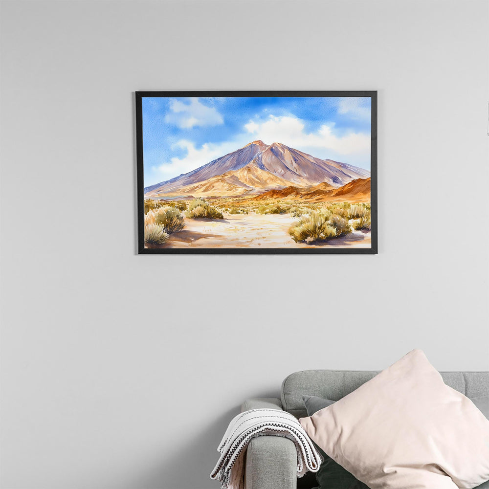 Teide National Park watercolor poster Wall Art Teide National Park Wall Hanging Home Décor Teide National Park Gift Art Lovers Spain Art