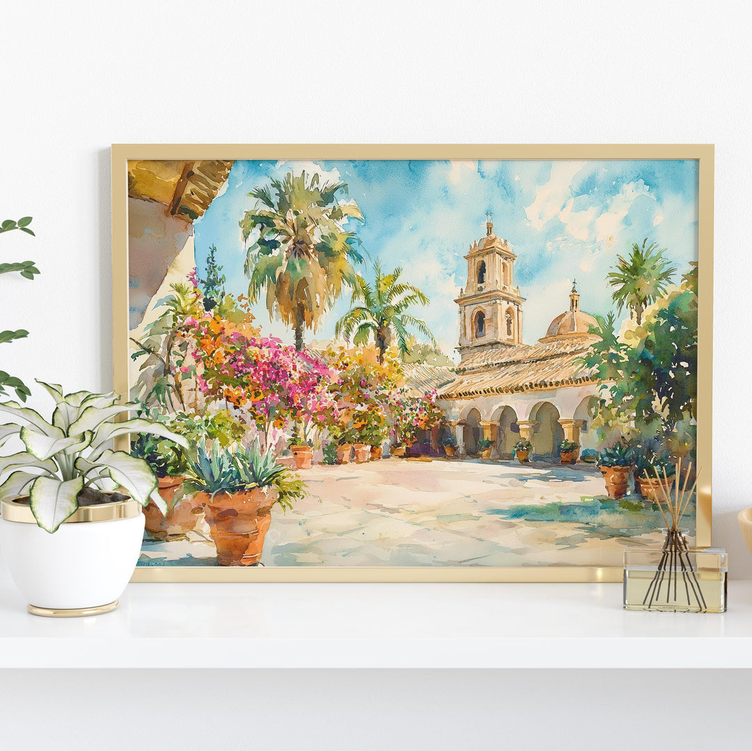 Cordoba watercolor poster Wall Art Cordoba Wall Hanging Home Décor Cordoba Gift Art Lovers Spain Wall Art