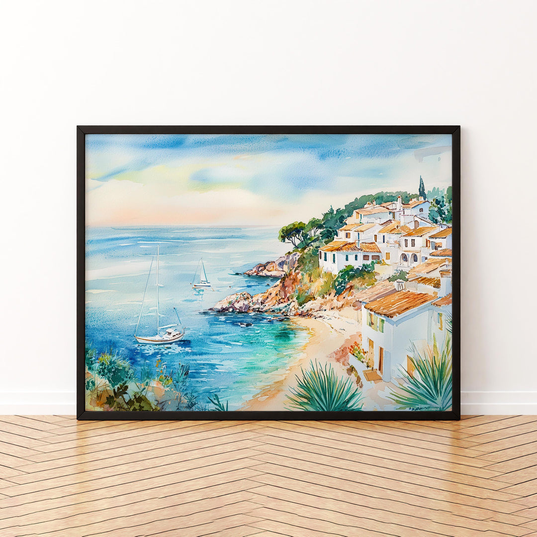 Costa Brava watercolor poster Wall Art Costa Brava Wall Hanging Home Décor Costa Brava Gift Art Lovers Spain Wall Art
