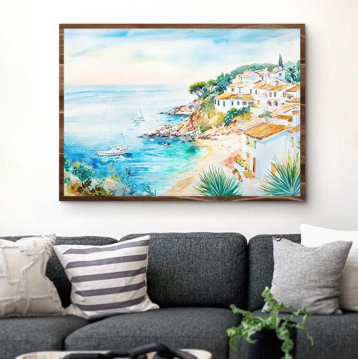 Costa Brava watercolor poster Wall Art Costa Brava Wall Hanging Home Décor Costa Brava Gift Art Lovers Spain Wall Art