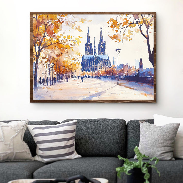 Cologne watercolor poster Wall Art Cologne Wall Hanging Home Décor Cologne Gift Art Lovers Germany Wall Art