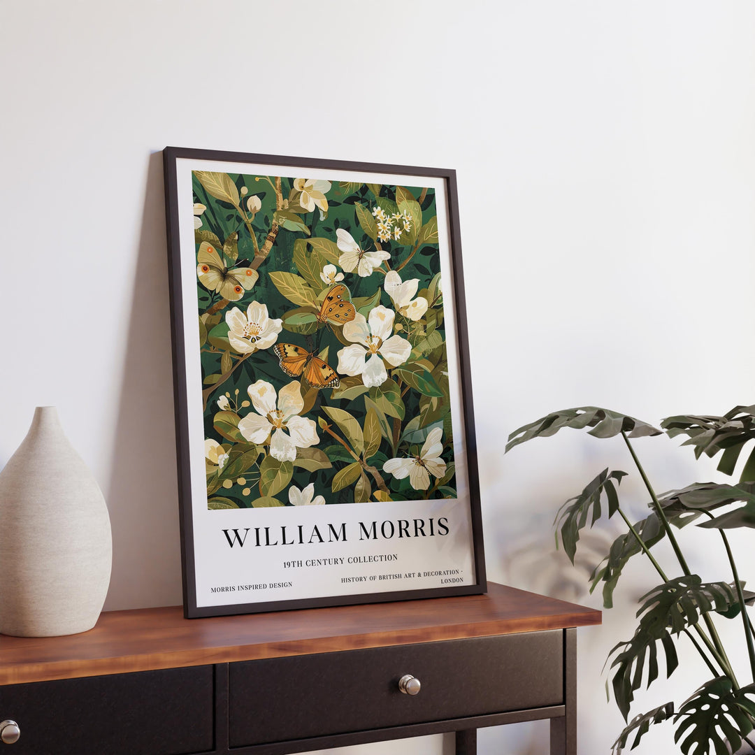 William Morris Butterfly Poster Vintage Insect Wall Art Classic Botanical Print Elegant Nature Decor Timeless Garden Artwork for Home