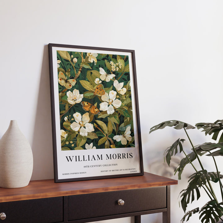 William Morris Butterfly Poster Vintage Insect Wall Art Classic Botanical Print Elegant Nature Decor Timeless Garden Artwork for Home