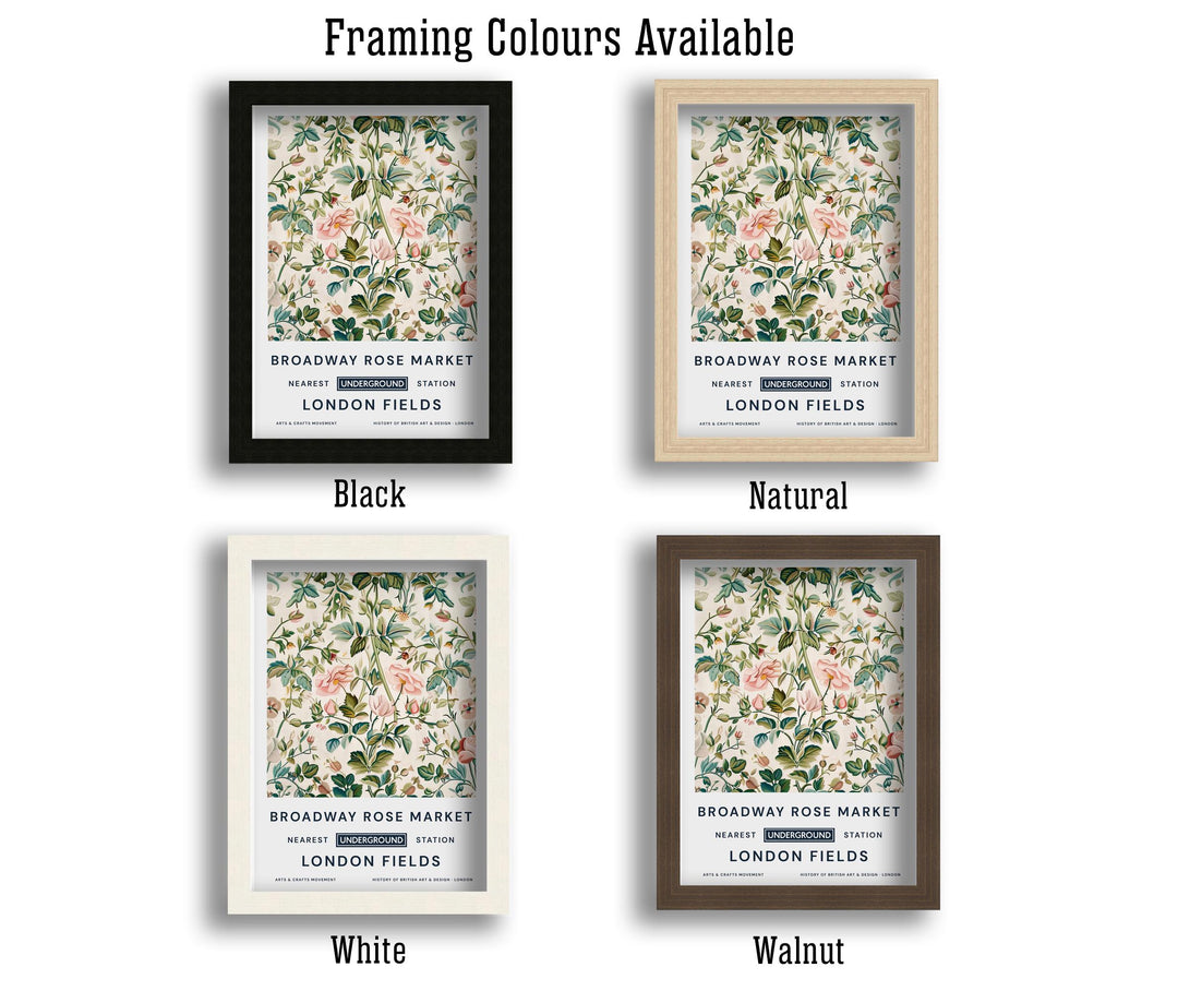 William Morris Broadway Rose Market Poster Vintage Floral Wall Art Classic Botanical Print Elegant Nature Decor Timeless Artwork for Home