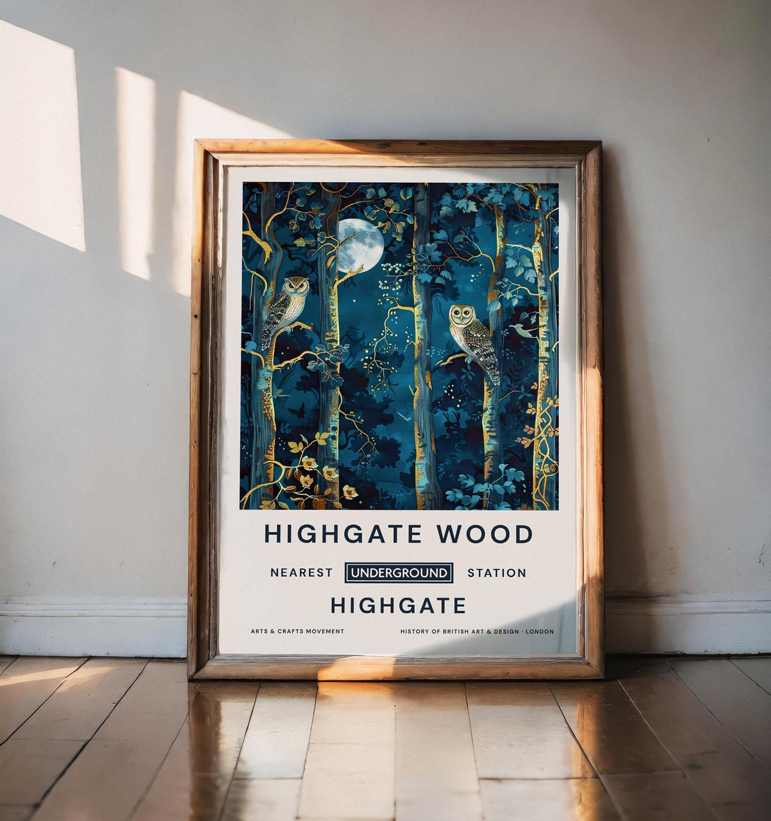 William Morris Highgate Wood Poster Vintage Woodland Wall Art Classic Nature Print Rustic Forest Decor Timeless Heritage Artwork for Home