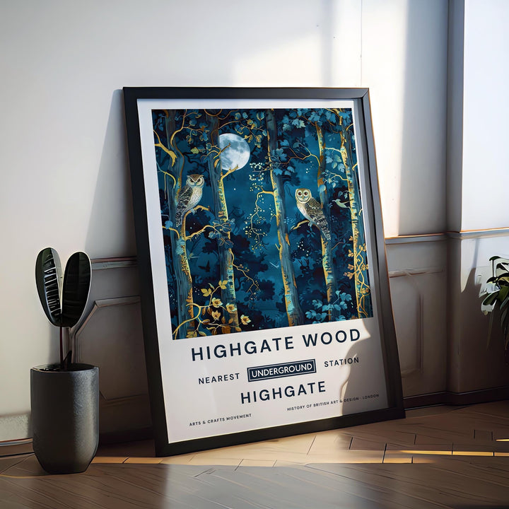 William Morris Highgate Wood Poster Vintage Woodland Wall Art Classic Nature Print Rustic Forest Decor Timeless Heritage Artwork for Home
