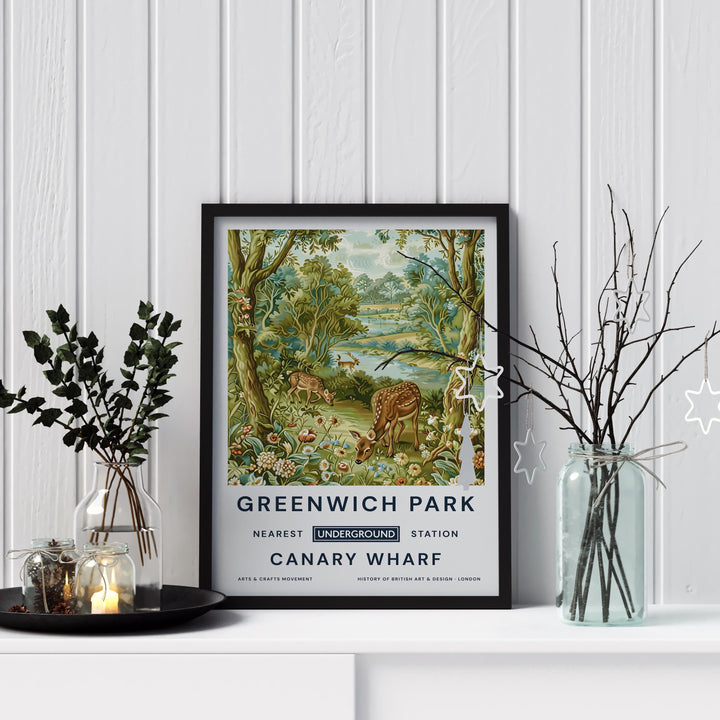 William Morris Greenwich Park Poster Vintage Botanical Wall Art Classic Nature Print Elegant Garden Decor Timeless Artwork for Home