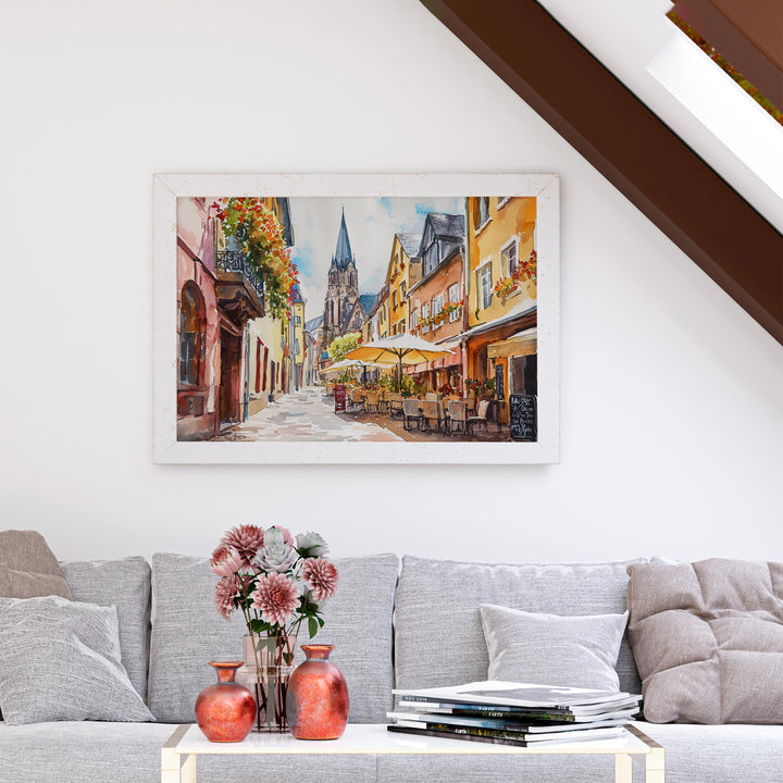 Mainz watercolor poster Wall Art Mainz Wall Hanging Home Décor Mainz Gift Art Lovers Germany Wall Art