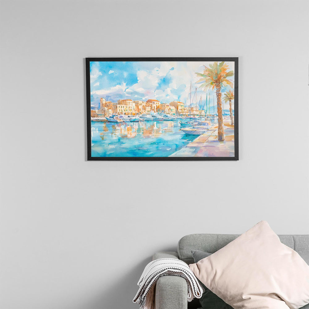 Heraklion watercolor poster Wall Art Heraklion Wall Hanging Home Décor Heraklion Gift Art Lovers Greece Wall Art