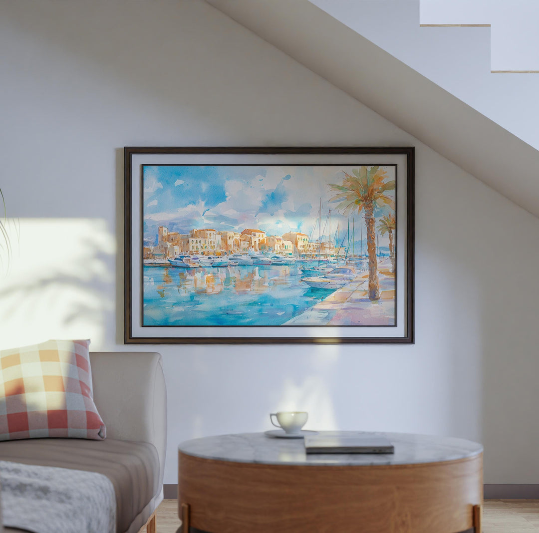 Heraklion watercolor poster Wall Art Heraklion Wall Hanging Home Décor Heraklion Gift Art Lovers Greece Wall Art