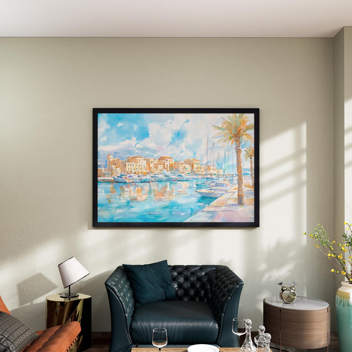 Heraklion watercolor poster Wall Art Heraklion Wall Hanging Home Décor Heraklion Gift Art Lovers Greece Wall Art