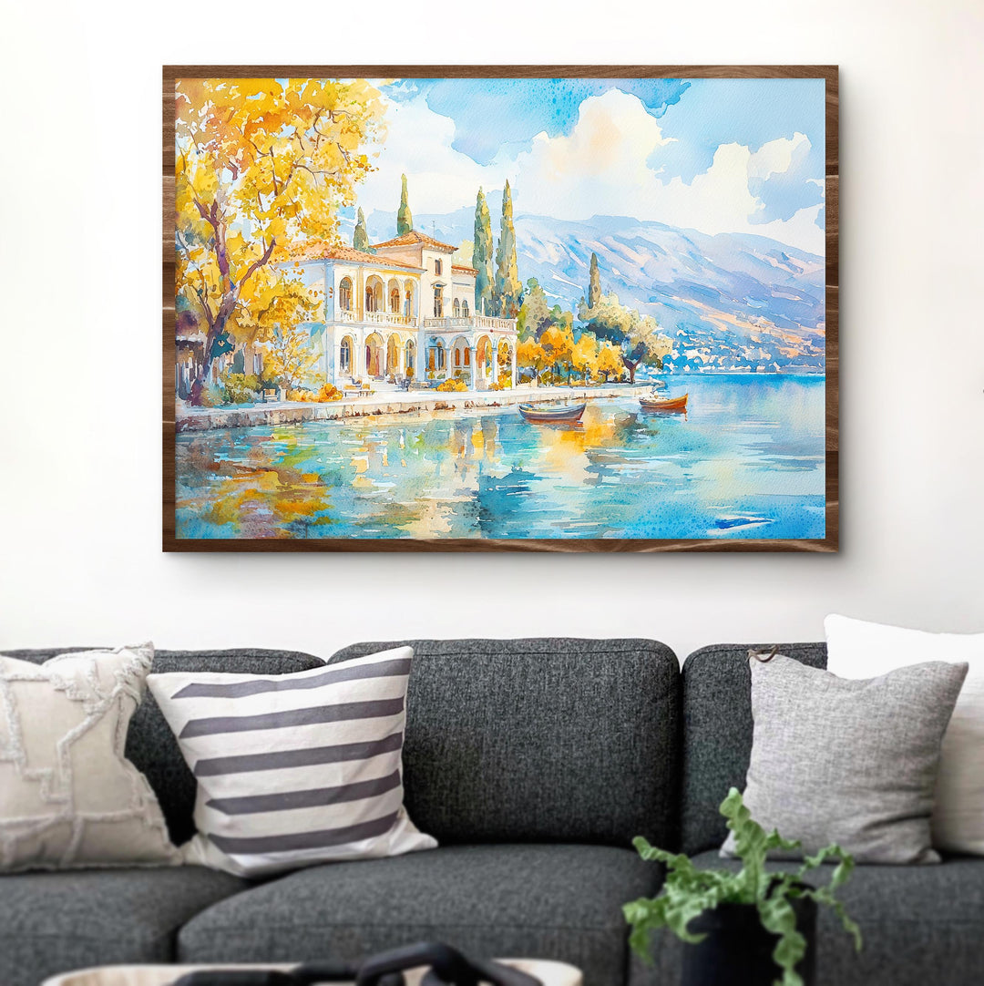 Ioannina watercolor poster Wall Art Ioannina Wall Hanging Home Décor Ioannina Gift Art Lovers Greece Wall Art