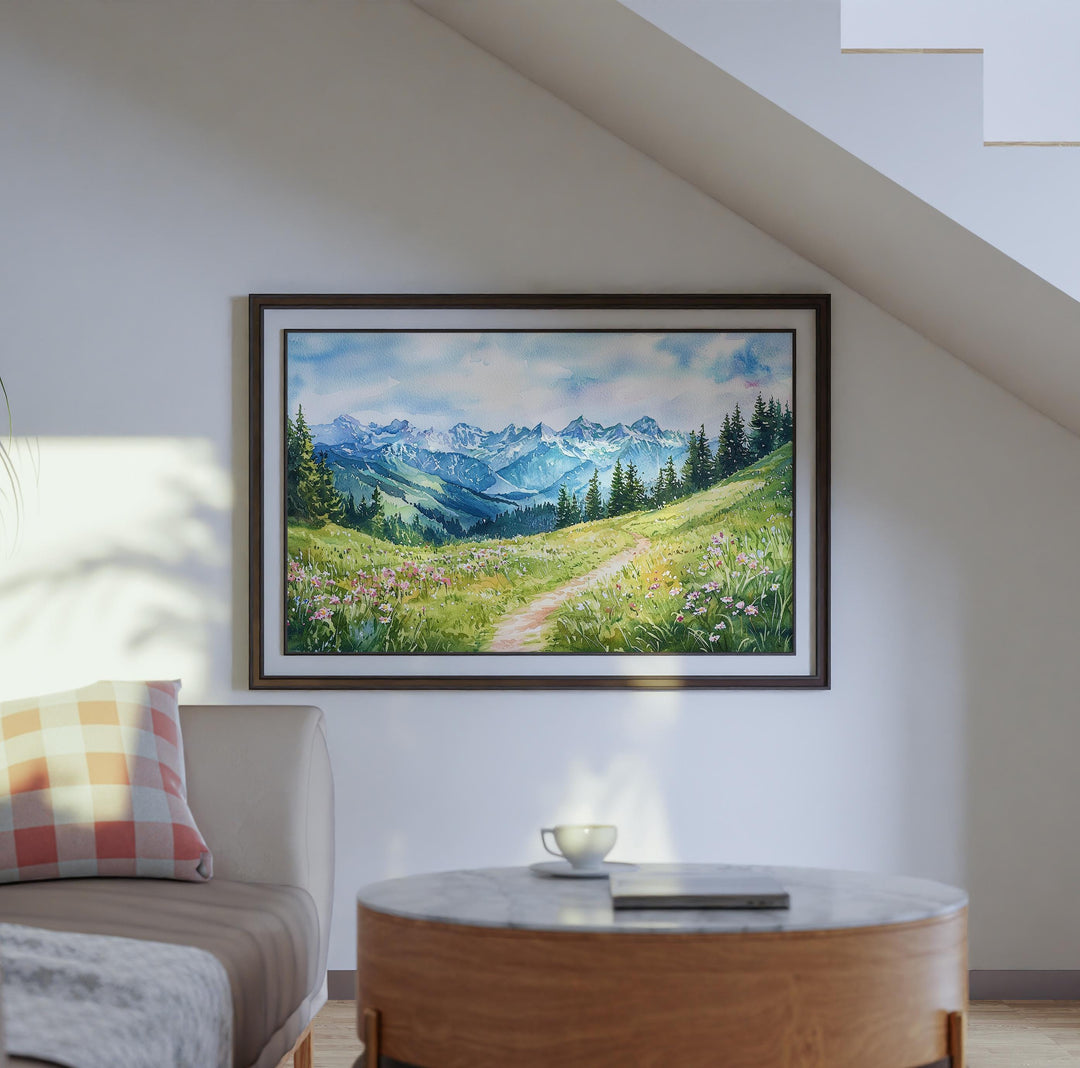 Stoos watercolor poster Wall Art Stoos Wall Hanging Home Décor Stoos Gift Art Lovers Switzerland Wall Art