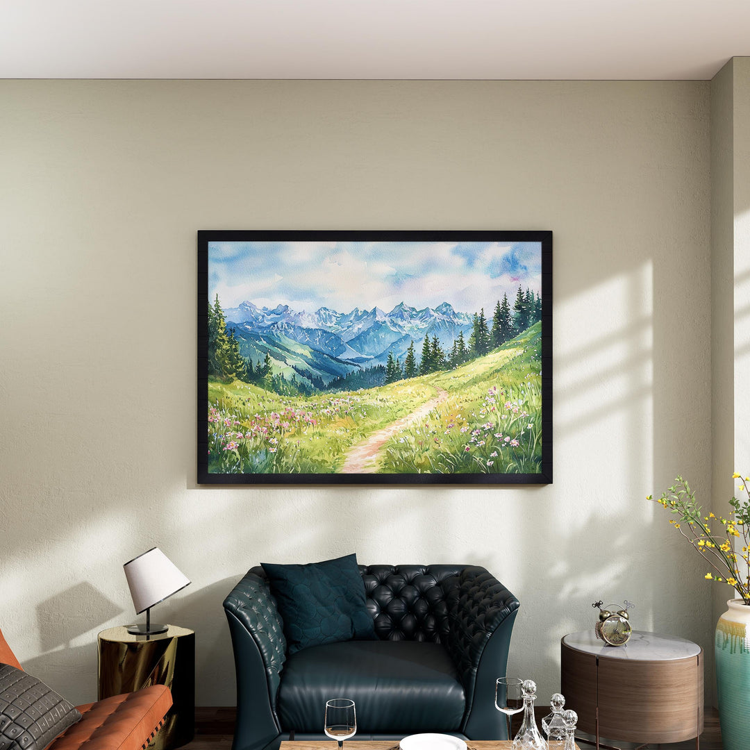 Stoos watercolor poster Wall Art Stoos Wall Hanging Home Décor Stoos Gift Art Lovers Switzerland Wall Art