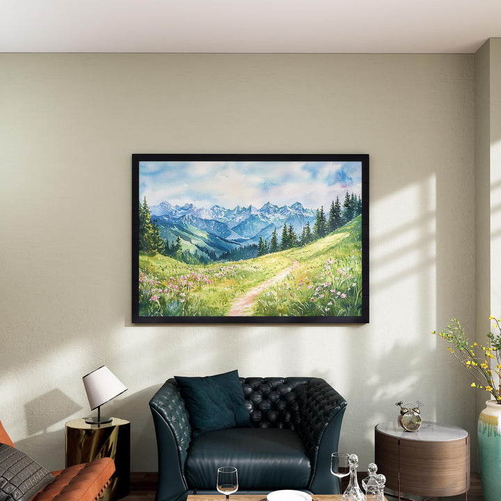 Stoos watercolor poster Wall Art Stoos Wall Hanging Home Décor Stoos Gift Art Lovers Switzerland Wall Art