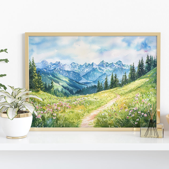 Stoos watercolor poster Wall Art Stoos Wall Hanging Home Décor Stoos Gift Art Lovers Switzerland Wall Art