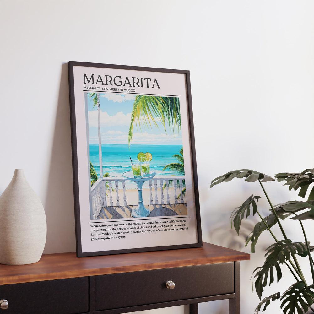 Margarita Art Deco Cocktail Print Elegant Drink Poster Bar Wall Art Cocktail Lover Gift Tequila Decor Classic Beverage Artwork
