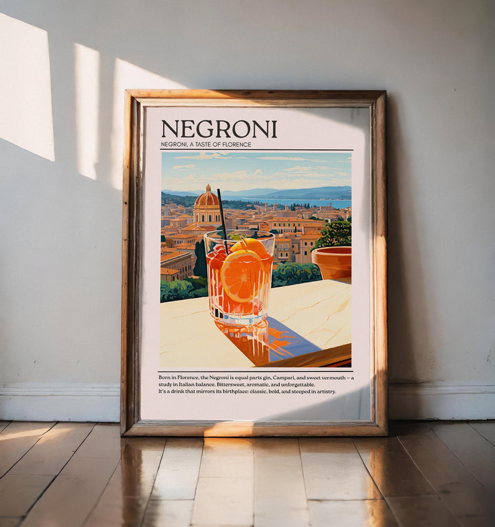 Negroni Art Deco Cocktail Print Elegant Drink Poster Bar Wall Art Cocktail Lover Gift Classic Decor Mixology Beverage Artwork