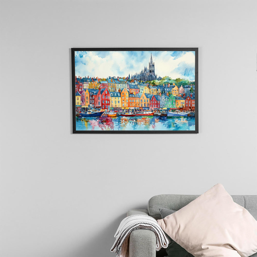 Cobh watercolor poster Wall Art Cobh Wall Hanging Home Décor Cobh Gift Art Lovers Ireland Wall Art