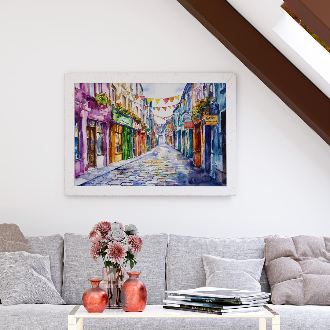 Galway watercolor poster Wall Art Galway Wall Hanging Home Décor Galway Gift Art Lovers Ireland Wall Art