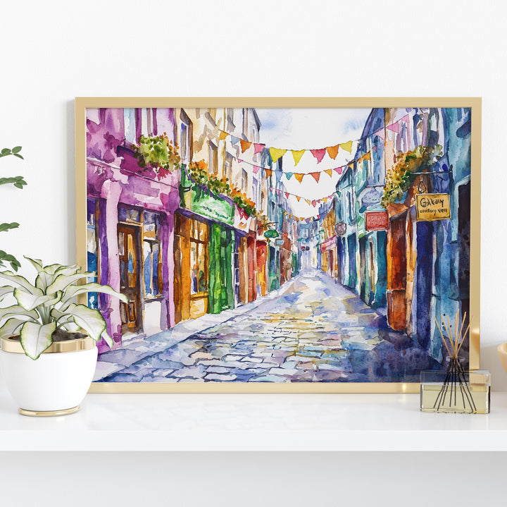 Galway watercolor poster Wall Art Galway Wall Hanging Home Décor Galway Gift Art Lovers Ireland Wall Art