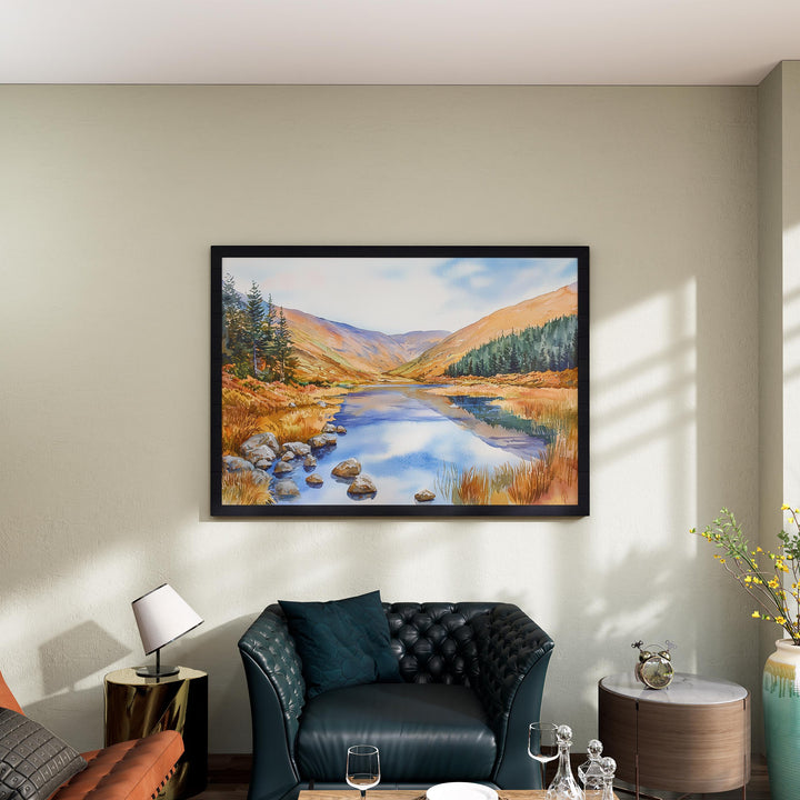 Wicklow Mountains watercolor poster Wall Art Wicklow Mountains Wall Hanging Home Décor Wicklow Mountains Gift Art Lovers Ireland Wall Art